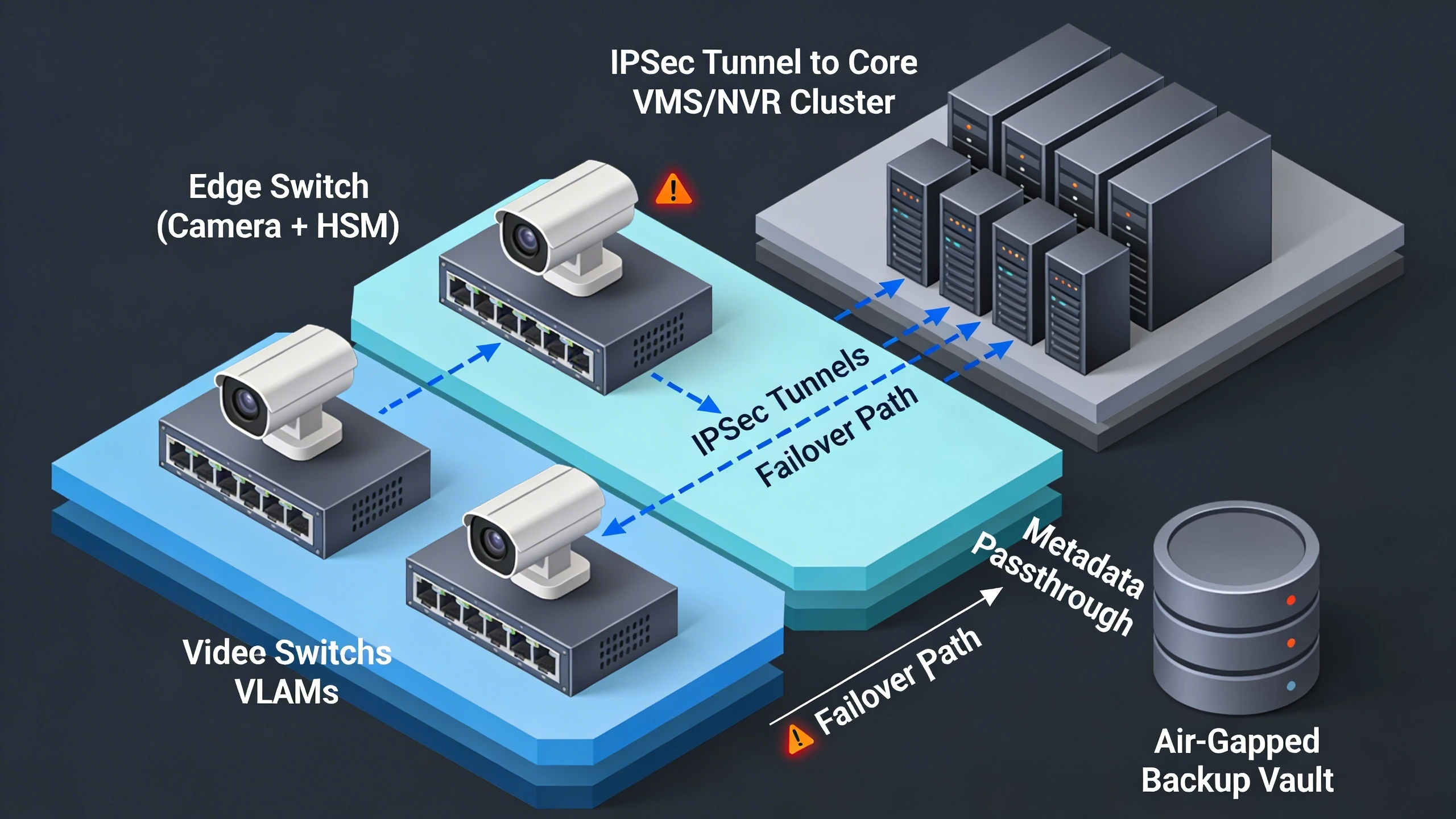 System architecture topology for chain of custody in video security
