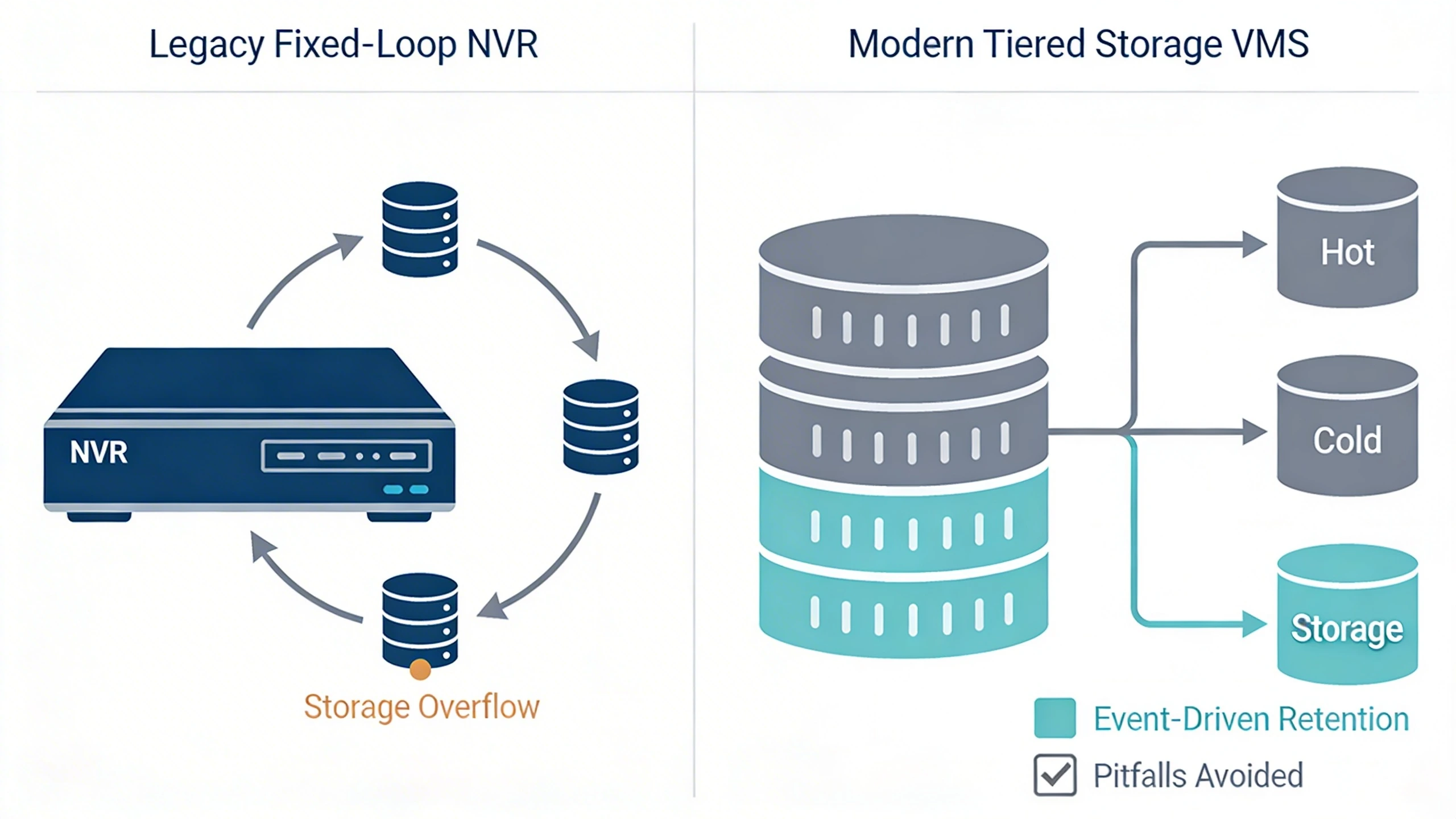CCTV retention system migration diagram