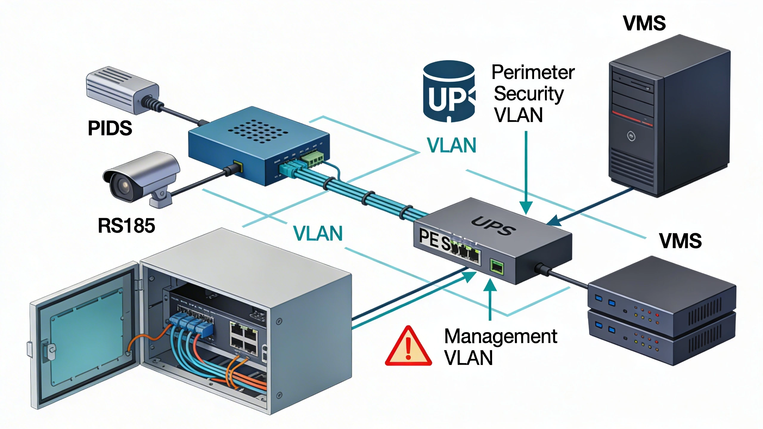Wiring diagram for PIDS-thermal integration