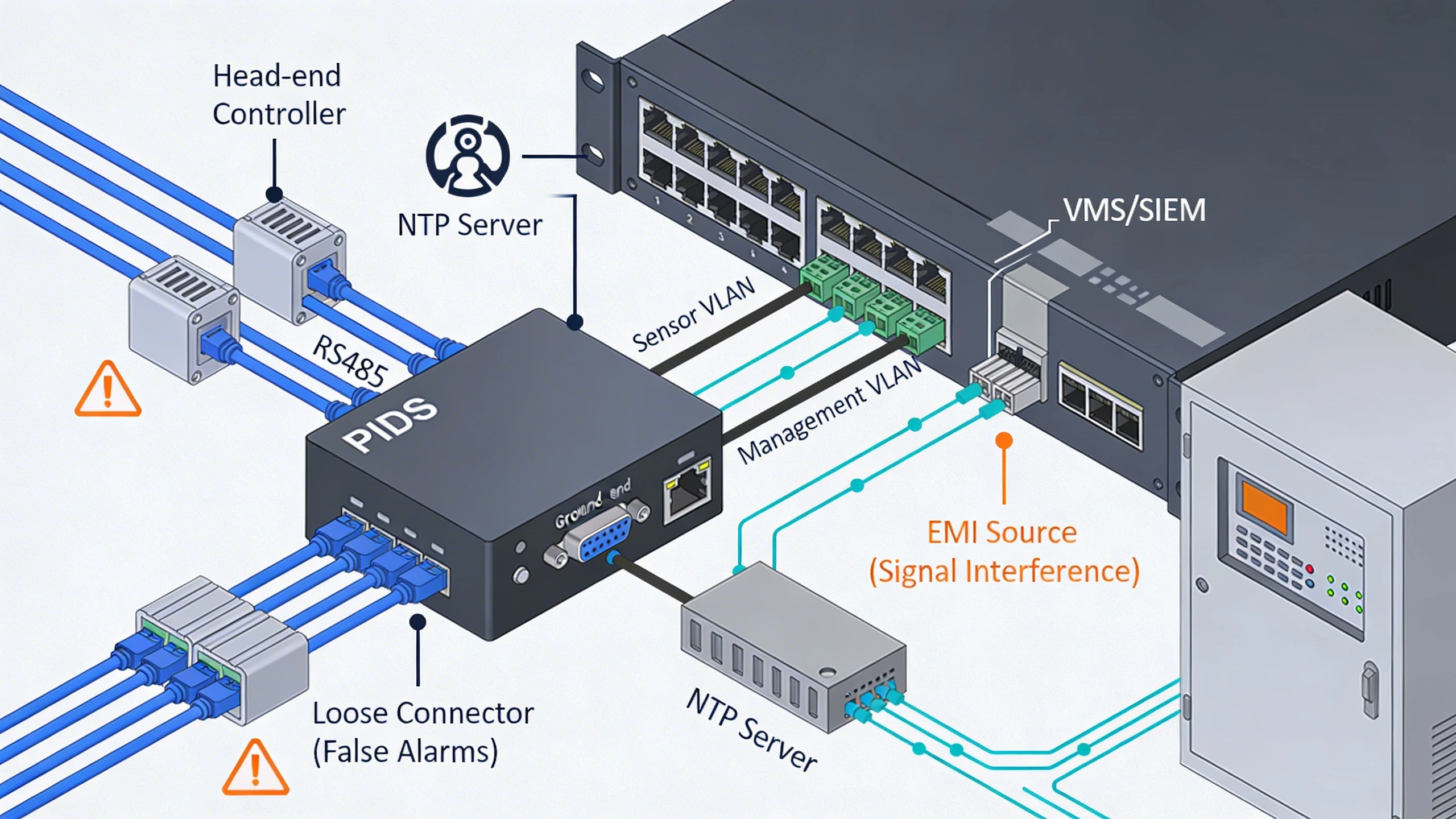 PIDS system wiring and integration diagram