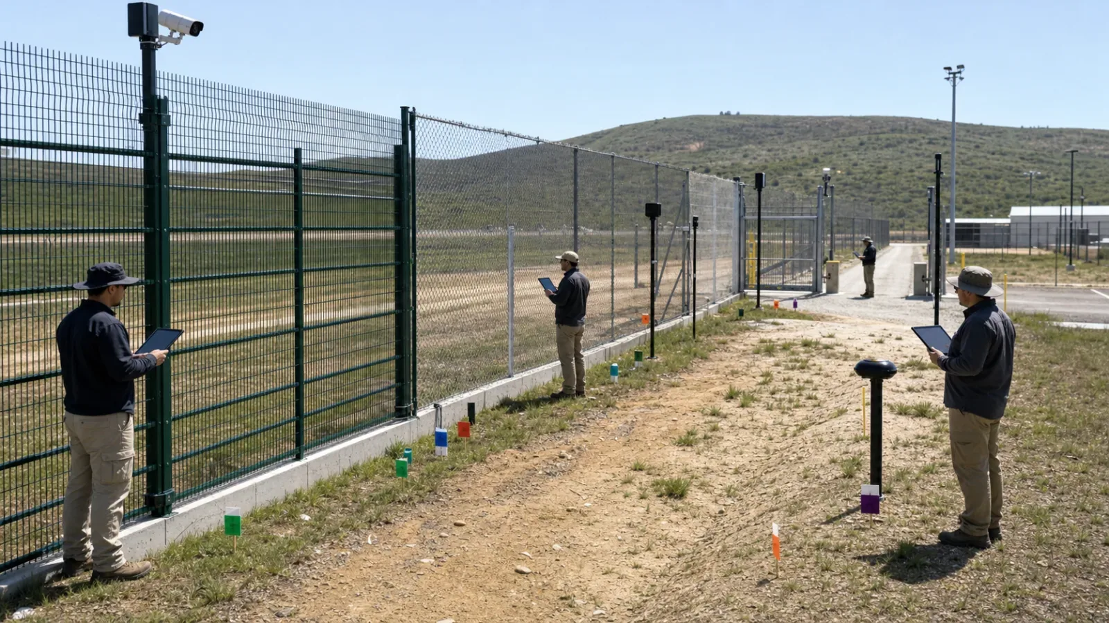 Representative perimeter strata prepared for PIDS detection trials